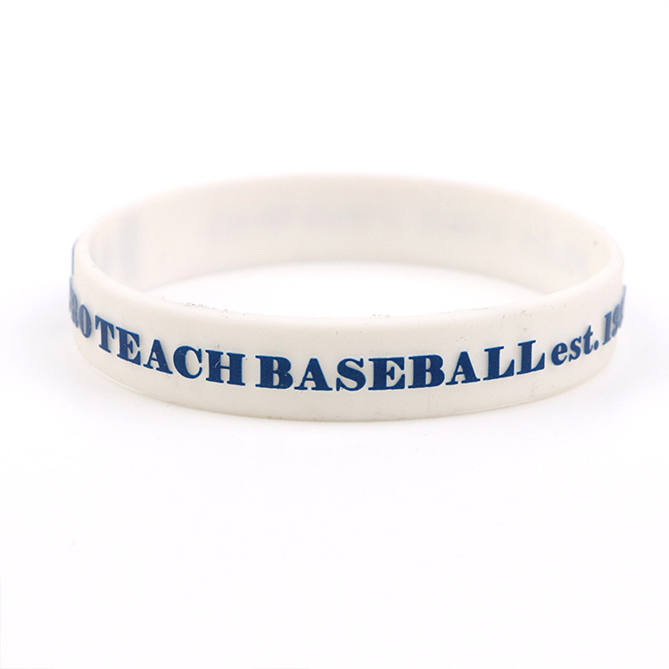 Silicone Wristbands - Embossed with 1 Color